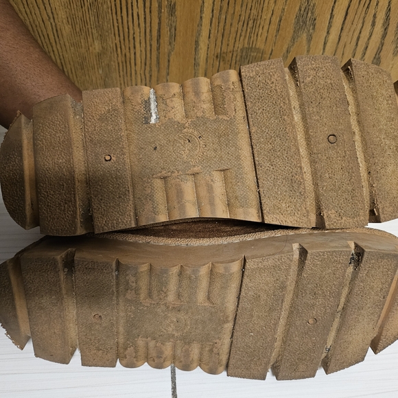 Womens Brown Suede Shoes - Picture 4 of 5